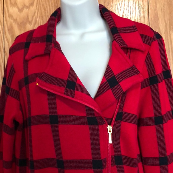 Chaps red plaid jacket - Picture 2 of 4